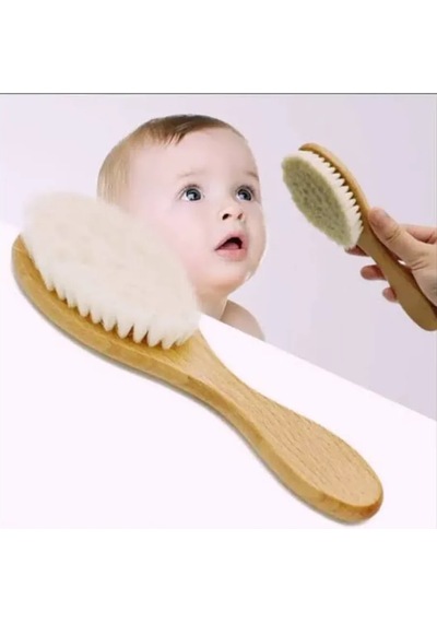 Organik Keçi Kılı Bebek Banyo Tarağı