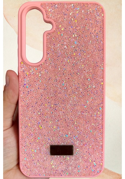 Samsung Galaxy A35 Yıldız Tozu Premium Pembe Silikon Kılıf