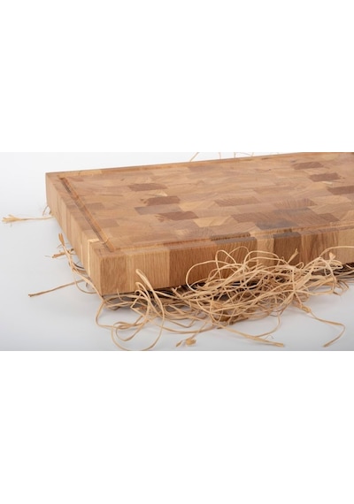 Meşe Endgrain Kesme Tahtası 40x28x4 Cm /%100 Doğal & Dayanıklı Ahşap, Bıçak Dostu Mutfak Yardımcınız Diğer