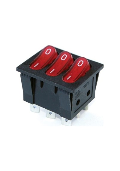 Switch - "135" - 3'Lü On/Off Anahtar - Işıklı - 9 Pin