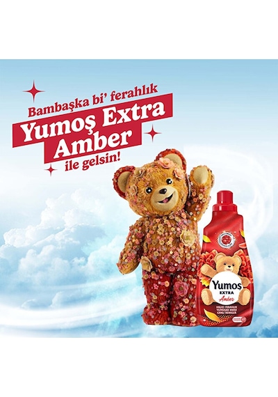 Yumoş Extra Konsantre Çamaşır Yumuşatıcısı Amber 1440 Ml 60 Yıkama 3 Adet Tekli