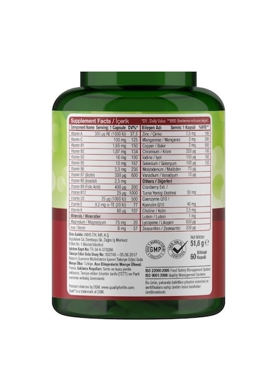 Natures Supreme Multivitamin For Women 60 Kapsül Aromasiz