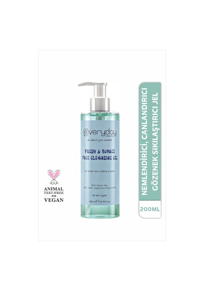 Everyday Beauty Fresh & Bounce Nemlendirici ve Ferahlatıcı Yüz Temizleme Jeli 200 ﻿﻿ML