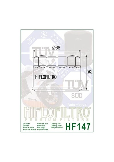 Hiflo Hf147 2010-2016 Kymco Xciting 500i R Uyumlu Yağ Filtresi