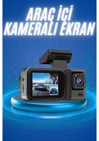 Ekranlı Sürüş Kaydedici Dvr Ön Ve Arka Kameralı Full Hd Çözünürlüklü 83854127