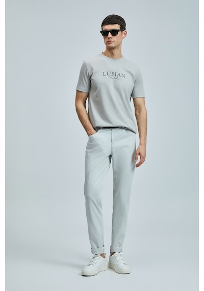 Lufian 111020238 Love Modern Grafik T- Shirt Erkek Tişort Bej