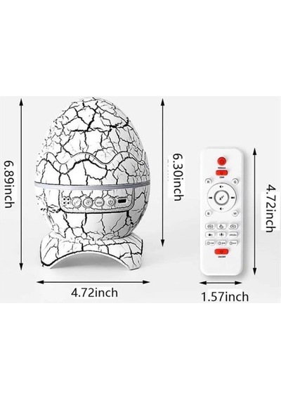 Znv Zenvia Mey İthalat Yumurta Şeklinde Su Dalgalı Bluetooth Speaker Lamba Renkli Şarjlı Znv2025 Cmn