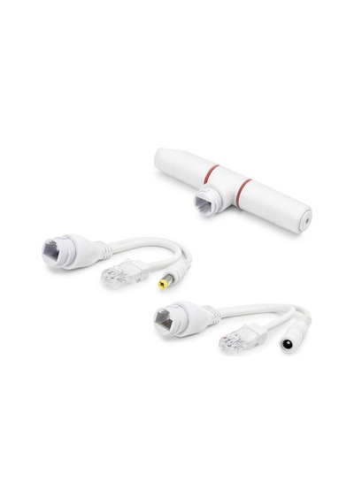 Poe Combiner Mux 2 In 1 Rj45 Veri + Güç Birleştirici Adaptör - Beyaz Hdx5550 Evimdeyokyok