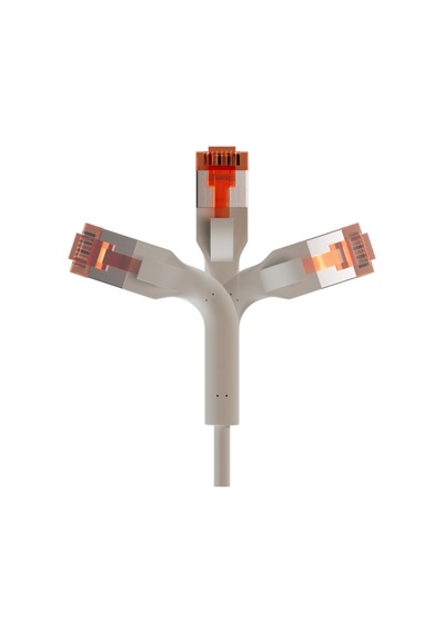 Irenıs 1 Metre Beyaz Cat6a U/ftp 90 Bükülebilir Kablo