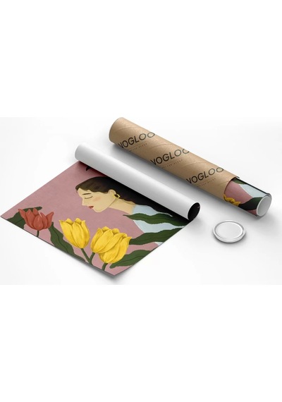 Çerçevesiz Poster Floral Melodi