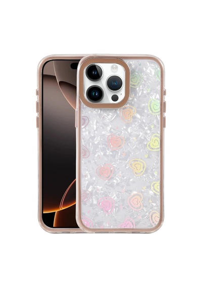 Apple Uyumlu iPhone 15 Pro Max Lumi Desenli Kapak - Çöl Titanyum 0.2M-Çok Renkli