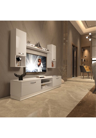 Decoraktiv Eko 5dab Slm Dvd Tv Ünitesi Tv Sehpası Beyaz