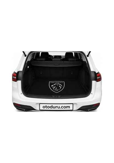 Oem Yeni Logo Peugeot Premium Bagaj Halısı Siyah