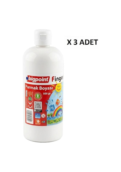 Bigpoint Parmak Boyası 500 Gram Beyaz X 3 Adet Diğer