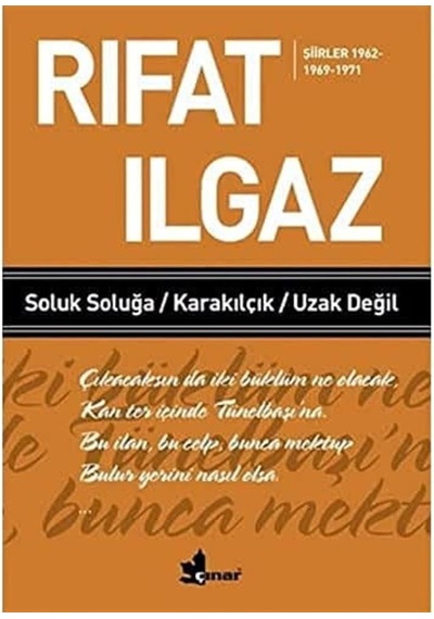 Soluk Soluğa Karakılçık Uzak Değil - Şiirler 1962-1969-1971