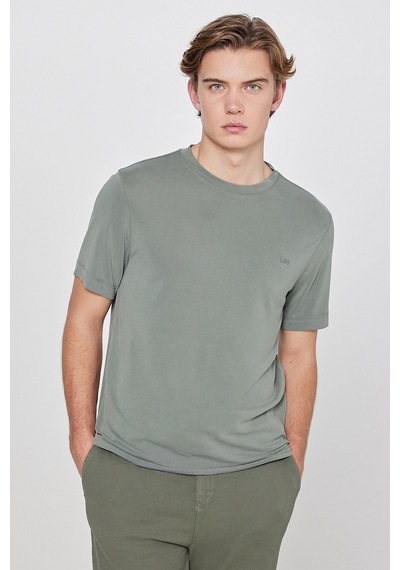 Lee Modal Karışımlı Regular Fit Bisiklet Yaka T Shirt Erkek T Shirt L2610126 801 Koyu Haki Lee Modal Karışımlı Regular Fit Bisiklet Yaka T Shirt Erkek T Shirt L2610126 801 Koyu Haki