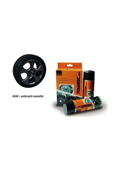 Jant Metal Sprey Folyo Yüzey Kaplama Seti 2x400ml. Antrasit Metal Mat