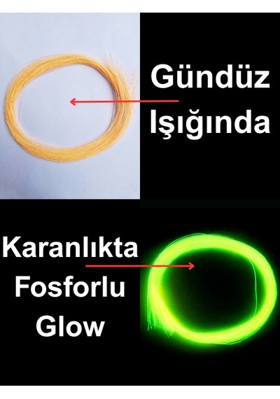 Ea genset Turuncu Fosforlu Karanlıkta Parlayan Glow Uv Çapari Simi