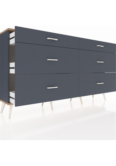 Arges Konsol 6 Çekmeceli 176x30x99 Antrasit-çam/antrasit Antrasit-çam/antrasit Arges Konsol 6 Çekmeceli 176x30x99 Antrasit-çam/antrasit Antrasit-çam/antrasit