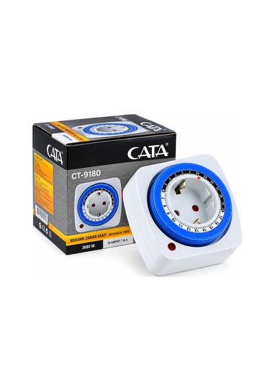Ct-9180 Mekanik Zaman Ayarlı Priz 16a 3680w 24 Saat Programlanabilir Zaman Saati