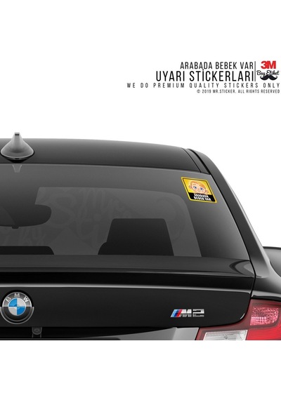 Bob15 Arabada Bebek Var Sticker (Erkek Cocugu)