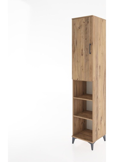 Hyperion Dolap 5 Raflı Tek Kapaklı 44x44x221 Çam-çam Atlas Çam