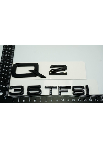 Audi Q2 35 TFSi Parlak Siyah ABS 3M 3D Bagaj Yazı Logo Ür