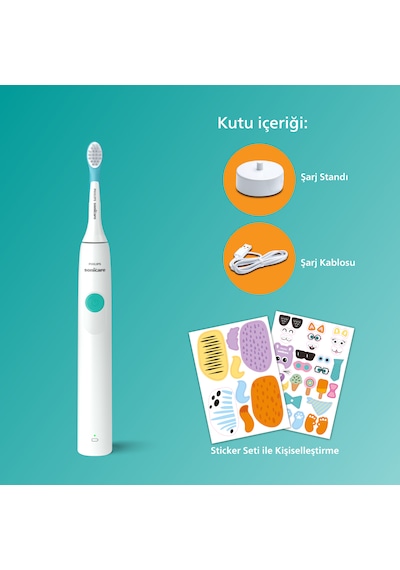 Philips Sonicare For Kids Şarjlı Diş Fırçası Çocuklar Için Sticker Hediyeli / Hassas Sonic Fırça - HX3601/01 Philips Sonicare For Kids Şarjlı Diş Fırçası Çocuklar Için Sticker Hediyeli / Hassas Sonic Fırça - HX3601/01