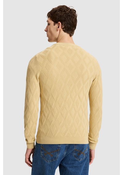 U.S. Polo Assn. Erkek Beyaz Kazak 50328913-vr110 Vanilya