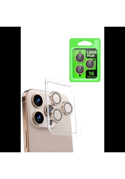 İphone 16 Pro Max Raze Metal Kamera Lens - Natural Grey Diğer