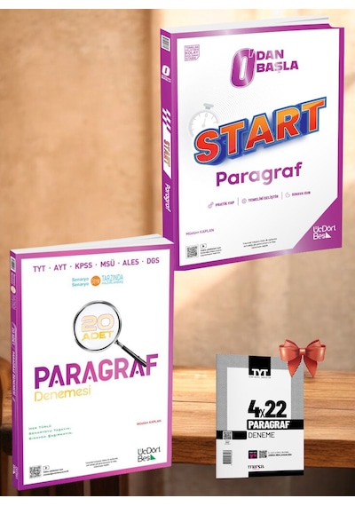 345 - Start Paragraf Soru Bankası 345 - 20 Li Paragraf Deneme-tyt Deneme