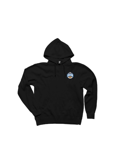 NBA Eastern Logo Siyah Kapşonlu Sweat Siyah