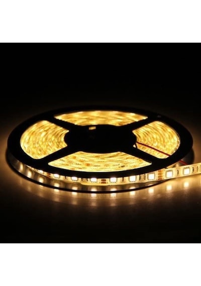 ACK Üç Çip 40*40 Şerit Led- Gün Işığı 3000K-12 V- 5 Mt-AS01-00800