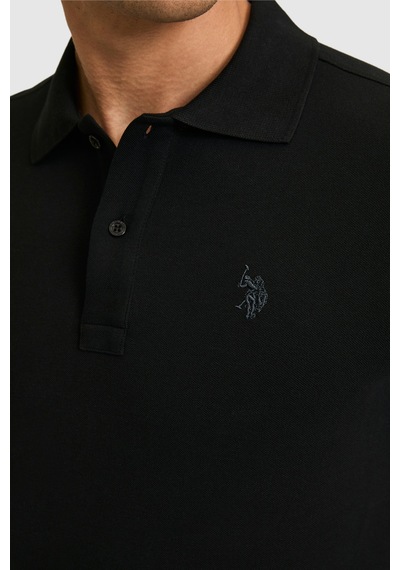 U.s. Polo Assn. Erkek Siyah Tişört Basic 50322347-vr046