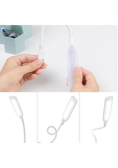 Usb Girişli 14 Ledli 3 Kademeli Dokunmatik Masa/kitap Okuma Lambası Ledi Beyaz 5639 .