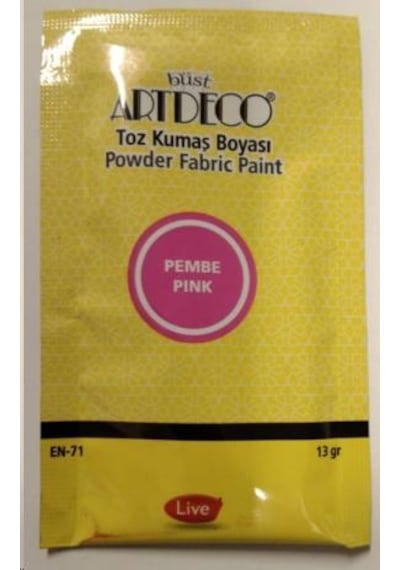 Artdeco Toz Kumaş Boyası Pembe 13 G
