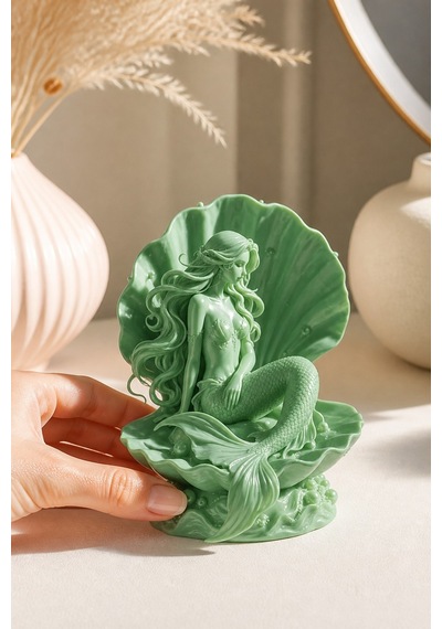 Kabuklu Deniz Kızı Figürlü Dekoratif Biblo 87955178