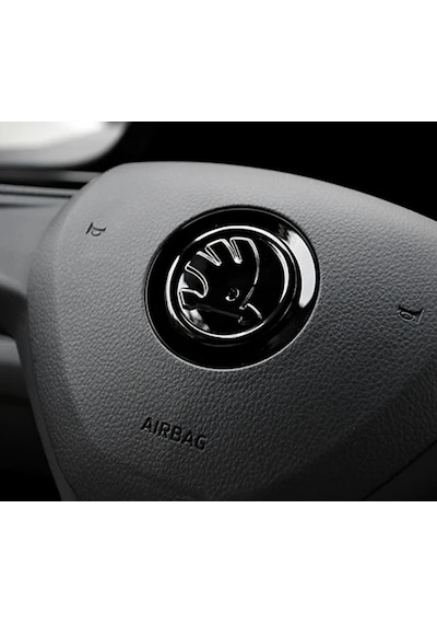Dk Tuning Skoda Direksiyon Siyah 43mm Logo Amblem Arma