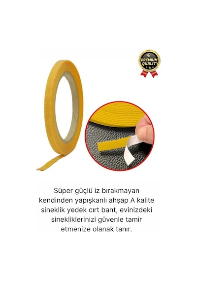 Premium Seri Güçlü Kendinden Yapışkanlı Ahşap Pencere Kapı Sineklik Tülü Yedek 4mt Cırt Bant-2 Adet