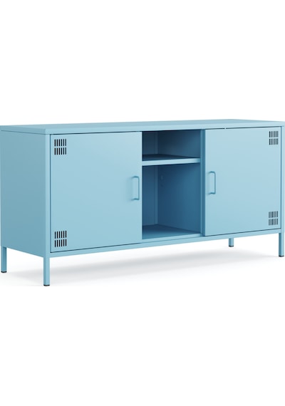 Pera Tv Ünitesi, Tv Dolabı,2 Kapaklı, Açık Raflı 130,50 X 40 X 64,50 Cm Ral 5024 Mavi Pera Tv Ünitesi, Tv Dolabı,2 Kapaklı, Açık Raflı 130,50 X 40 X 64,50 Cm Ral 5024 Mavi