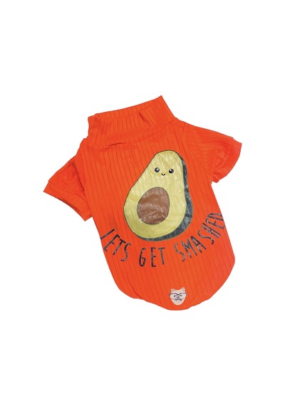Avocado Neon Turuncu Esnek Küçük Irk Köpek T-shirtü 1 Kg-12 Kg Arasına Uygun Bedenlerde