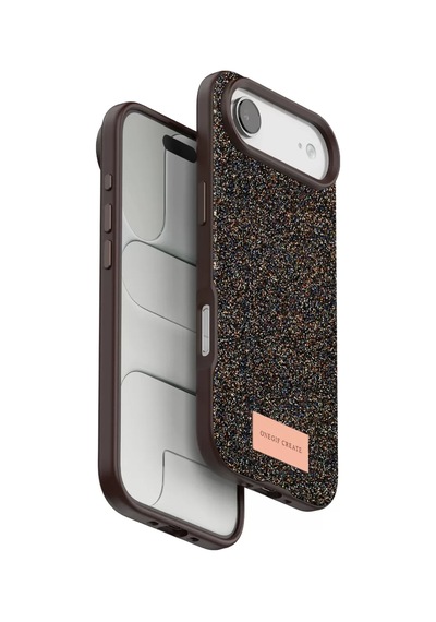 Onegif Apple İphone 17 Air Bright Simli Kapak - Gold Altın