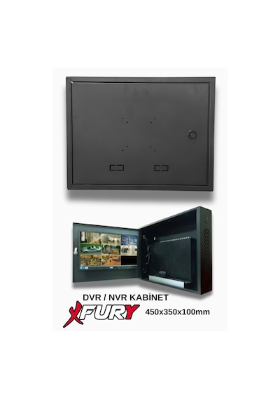 Fury Dvr/nvr Kabin Cctv Rack 1u 19 '' W 45 H 35 D 10