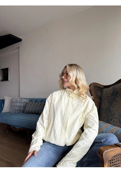 Keymoda Kadın Dik Yaka Bomber Ceket Ekru