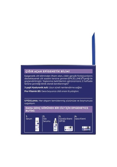 Nıvea Epigenetics Rejuvenating Yaşlanma Karşıtı Gece Yüz Bakım Kremi 50ml
