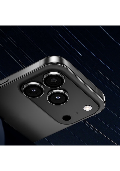 Apple Uyumlu   iPhone 17 Pro Benks Dr Safir Kamera Lens Koruyucu Gri