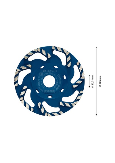Bosch Expert Bf Concrete Elmas Çanak Disk 125 Mm - 2608900651