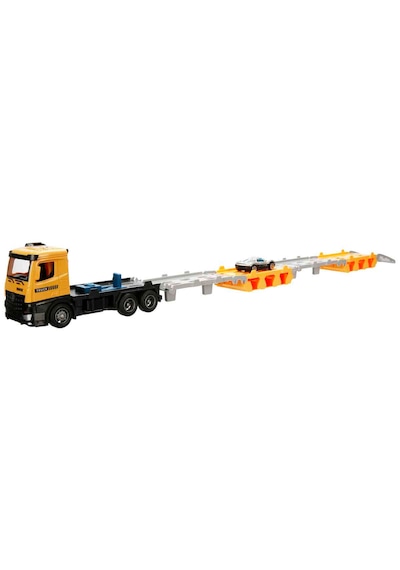 Maxx Wheels Sürtmeli Taşıyıcı Kamyon Fırlatıcılı Araçlı Açılıp Kapanabilen Taşıyıcı Tır Mavi