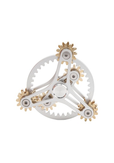 Edc & Yeni Nesil Stres Çarkı 9 Dişli Metal Gear Linkage Fidget Spinner Hassas Mekanik Gyro, Cnc Metal Gövde