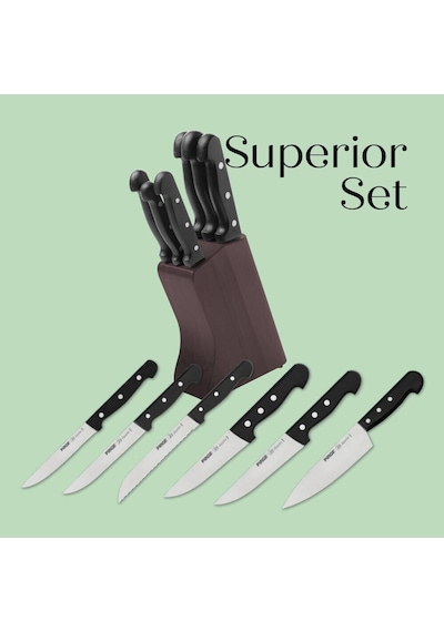 Pirge Bıçak Seti Superior Masterchef 7 Parça 35053 6+1